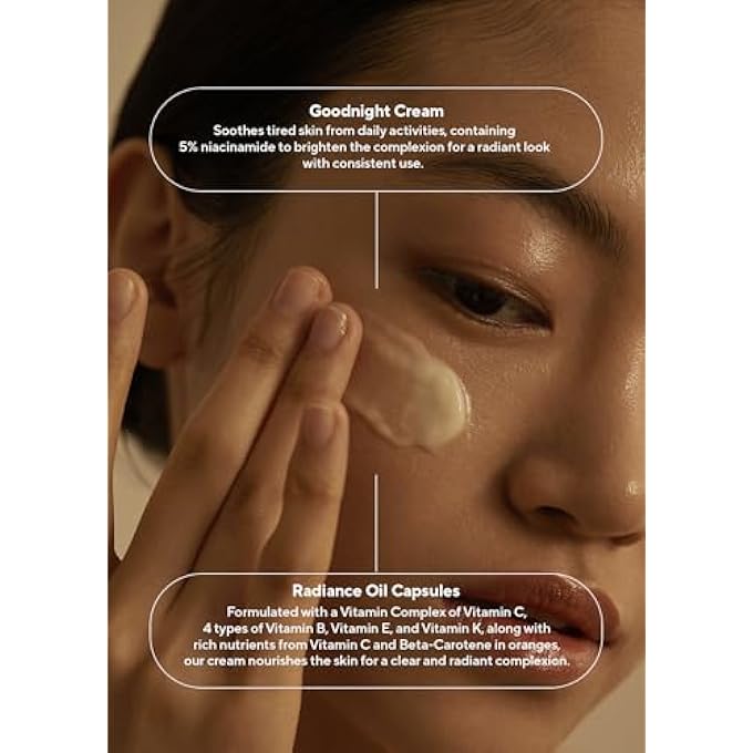 AROMATICA GLOW VITA GOODNIGHT CREAM ORANGE & NEROLI 3.1FL OZ/90G - NIGHT CREAM MOISTURIZER FOR FACE & NECK | ANTI AGING WRINKLE CREAM WITH VITAMIN C, 5% NIACINAMIDE - Image 4